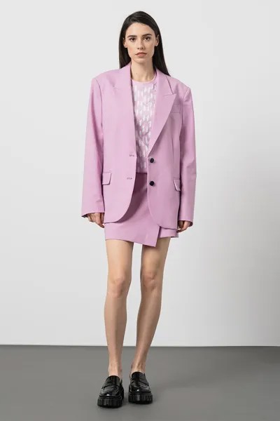 Куртка оверсайз с разрезными лацканами Karl Lagerfeld, розовый