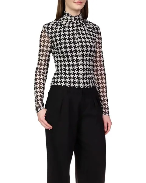 Топ Sanctuary Make A Statment Mesh, цвет Pulse Houndstooth