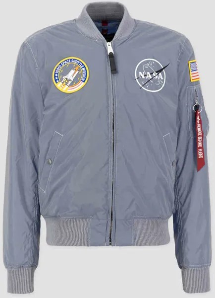 Светоотражающая куртка НАСА MA-1 Alpha Industries, серебро