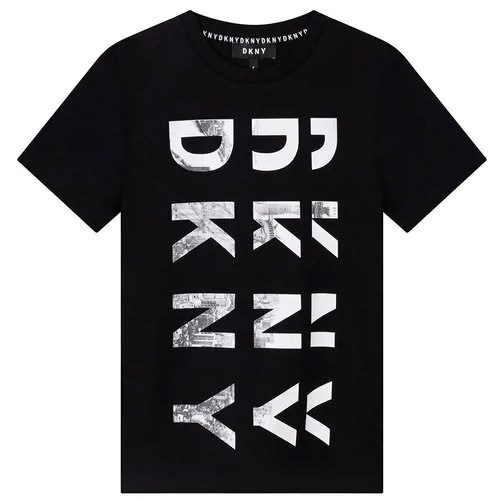 Футболка DKNY, размер 152, черный