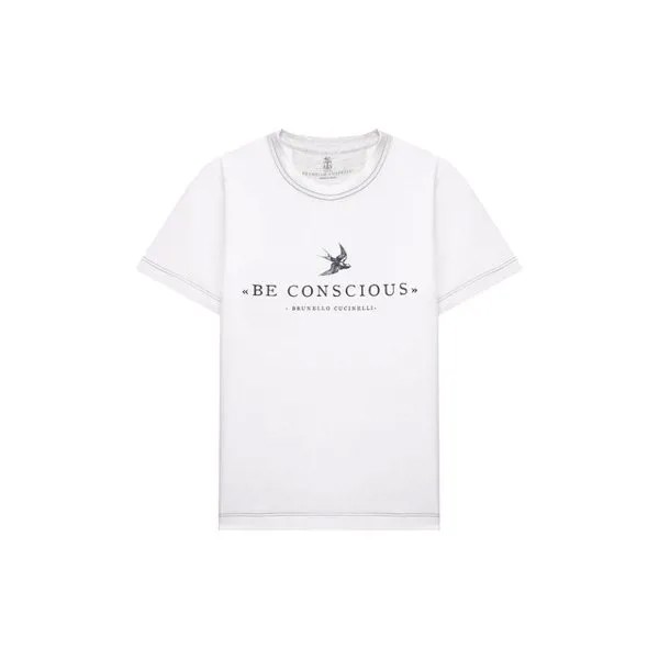 Хлопковая футболка Brunello Cucinelli