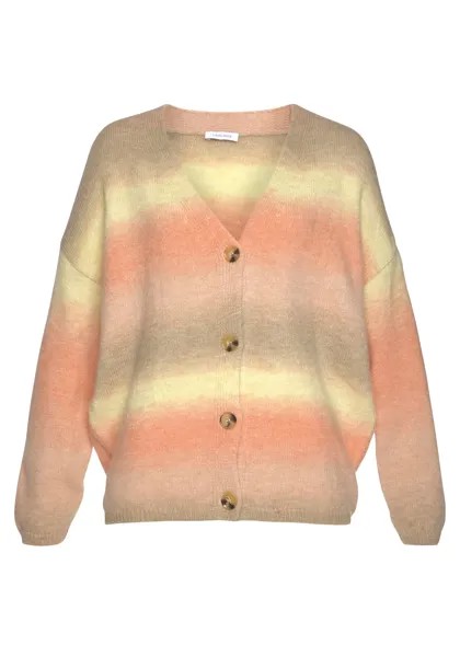 Кардиган LASCANA Strickjacke, цвет apricot-gelb-braun