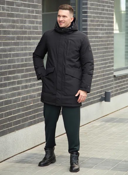 Зимняя куртка мужская WINTERRA 65328 черная 52 RU