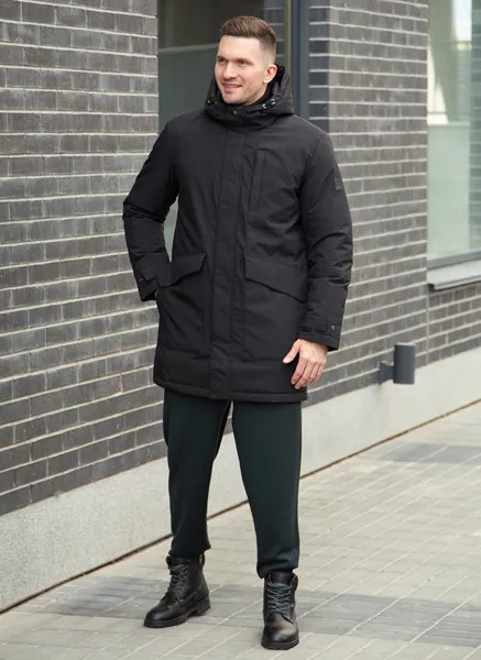 Зимняя куртка мужская WINTERRA 65328 черная 52 RU