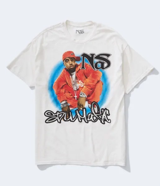 Футболка Nas Stillmatic с графическим рисунком Aeropostale, бежевый