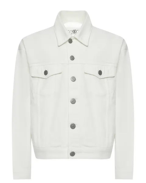 Джинсовая куртка с вышивкой MM6 Maison Margiela