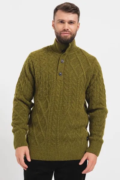 Шерстяной свитер с узором «восьмерка» Scotch & Soda, зеленый