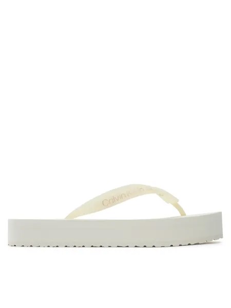 Шлепанцы Calvin Klein Jeans Chancletas Beach Sandal Flatform, экрю