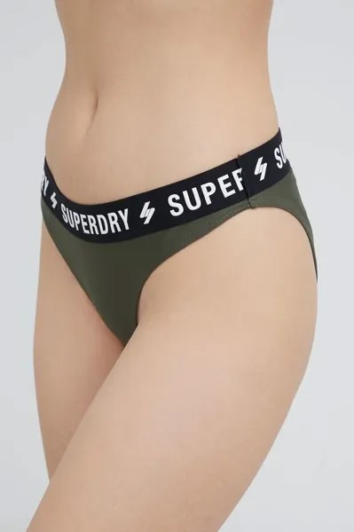 Плавки бикини Superdry, зеленый