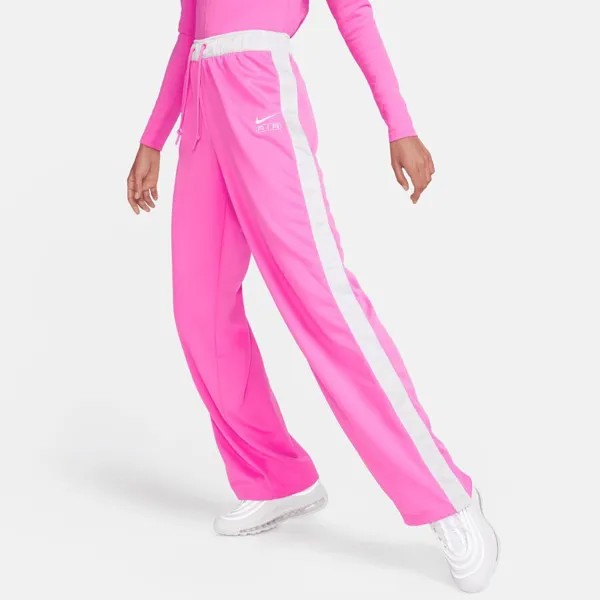 Спортивные брюки Air со средней посадкой NIKE, цвет playful pink/photon dust