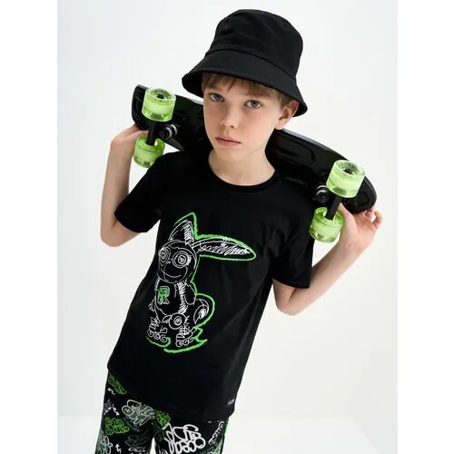 Футболка Kogankids, размер 164 / 14 лет, черный