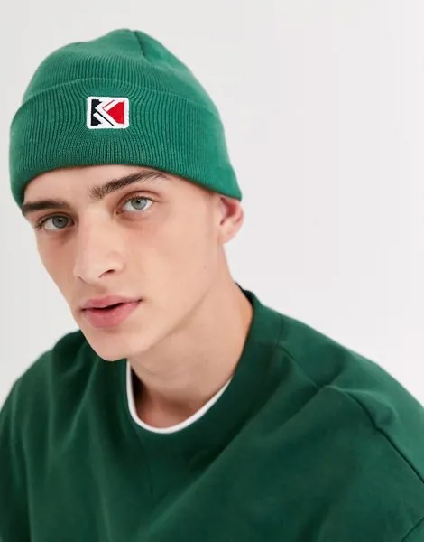 Зеленая шапка-бини с логотипом Karl Kani-Зеленый