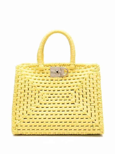 Salvatore Ferragamo плетеная сумка-тоут The Studio