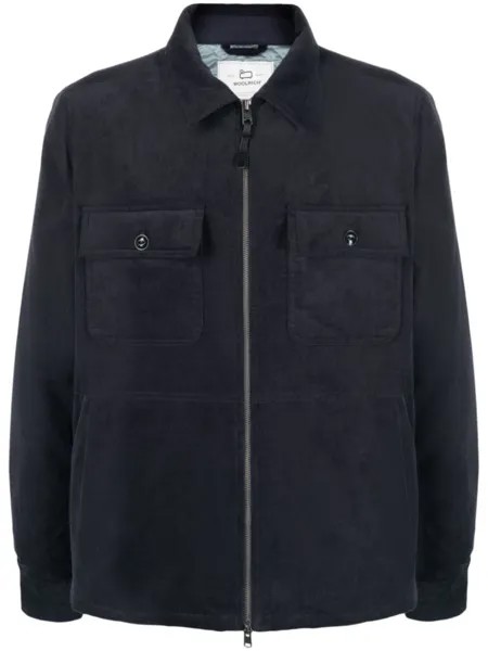 Woolrich вельветовая куртка-рубашка Stag, синий