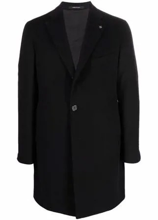 Tagliatore однобортное шерстяное пальто