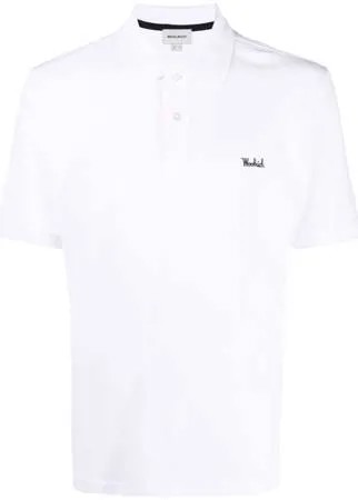 Woolrich рубашка поло с вышитым логотипом