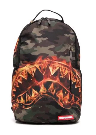 Sprayground kid рюкзак Fire Shark с камуфляжным принтом