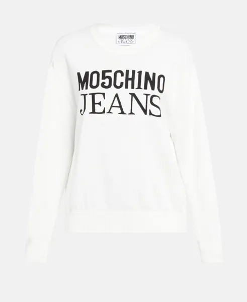 Джемпер с длинными рукавами Moschino Jeans, белый