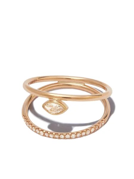Zoë Chicco кольцо из желтого золота с бриллиантом