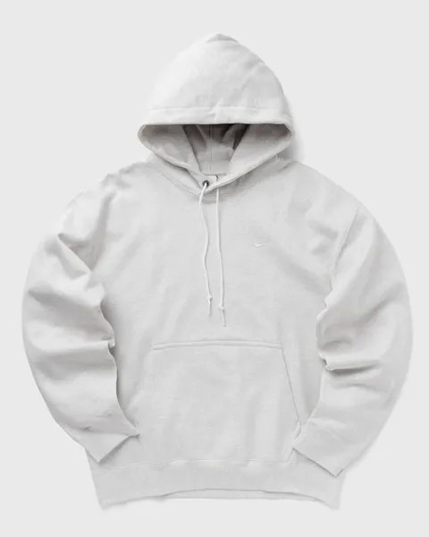 Худи Nike Solo Swoosh Fleece Pullover Hoodie, цвет birch heather/white