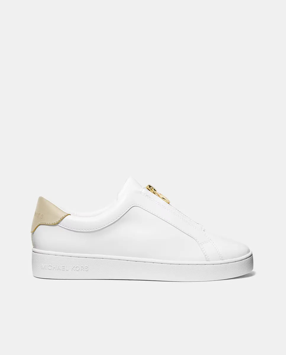 Женские слипоны на молнии Michael Michael Kors, цвет Piel Blanco