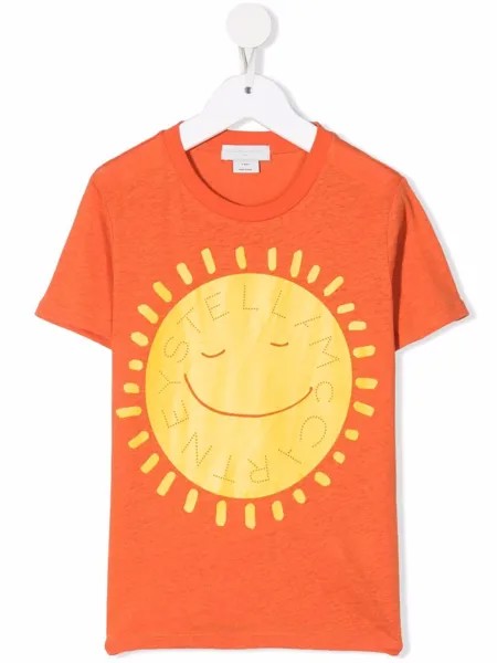 Stella McCartney Kids футболка с логотипом