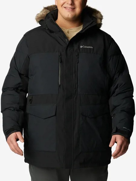 Куртка утепленная мужская Columbia Marquam Peak Fusion Parka, Plus Size, Черный