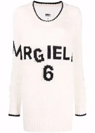 MM6 Maison Margiela джемпер оверсайз с логотипом