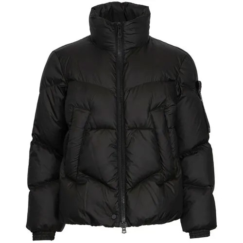 Куртка  Peuterey, демисезон/зима, средней длины, силуэт свободный, карманы, без капюшона, размер 46, черный