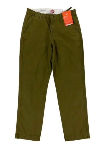 НОВЫЕ теплые брюки-чиносы Levis Strauss Performance XX EZ, зеленые мужские брюки, размер M