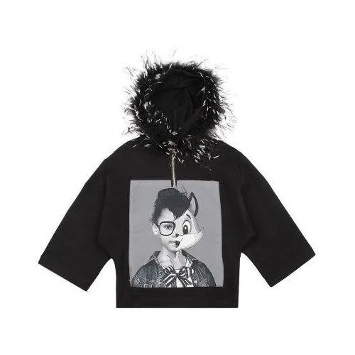 Худи Y-clu', Черный, 98