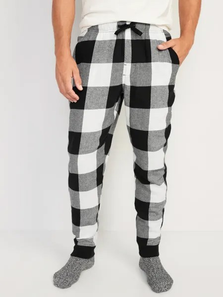 NWT Old Navy Black Buffalo Plaid Фланелевые пижамные штаны для сна Мужские SL XL