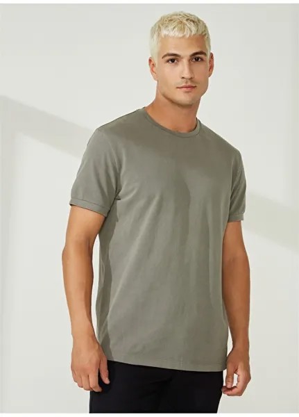 Серая мужская футболка с круглым вырезом AT.P.CO