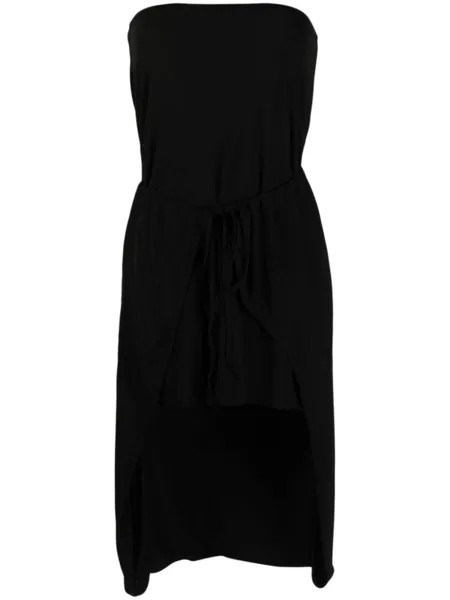 MM6 Maison Margiela платье без бретелей, черный