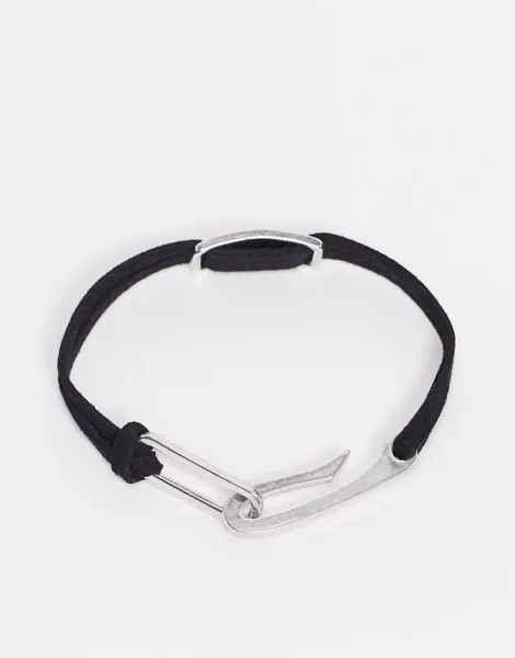 Черный браслет-шнурок Icon Brand ID
