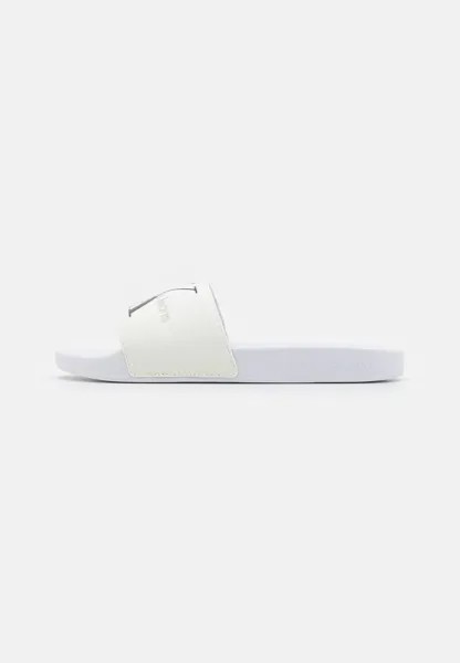 Тапочки Slide Monogram Calvin Klein Jeans, цвет bright white/black