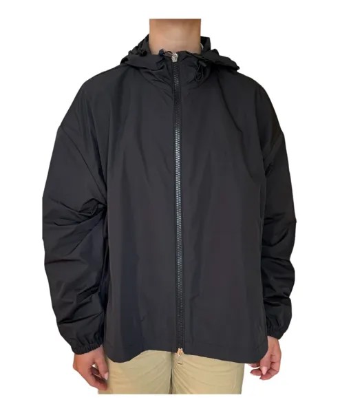 Легкая водоотталкивающая куртка с капюшоном Moncler, черный
