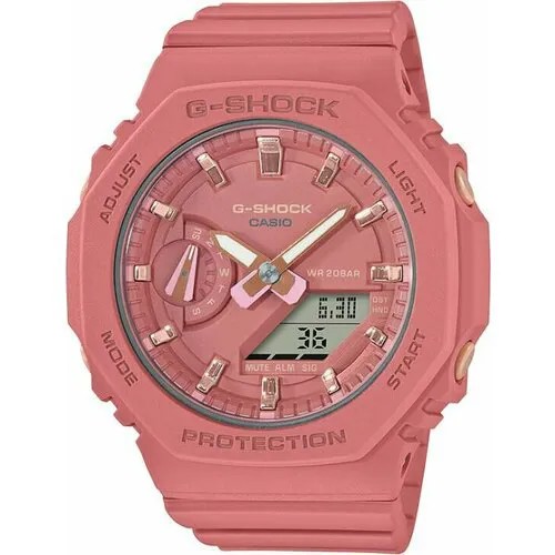 Наручные часы CASIO G-Shock GMA-S2100-4A2, розовый, коралловый