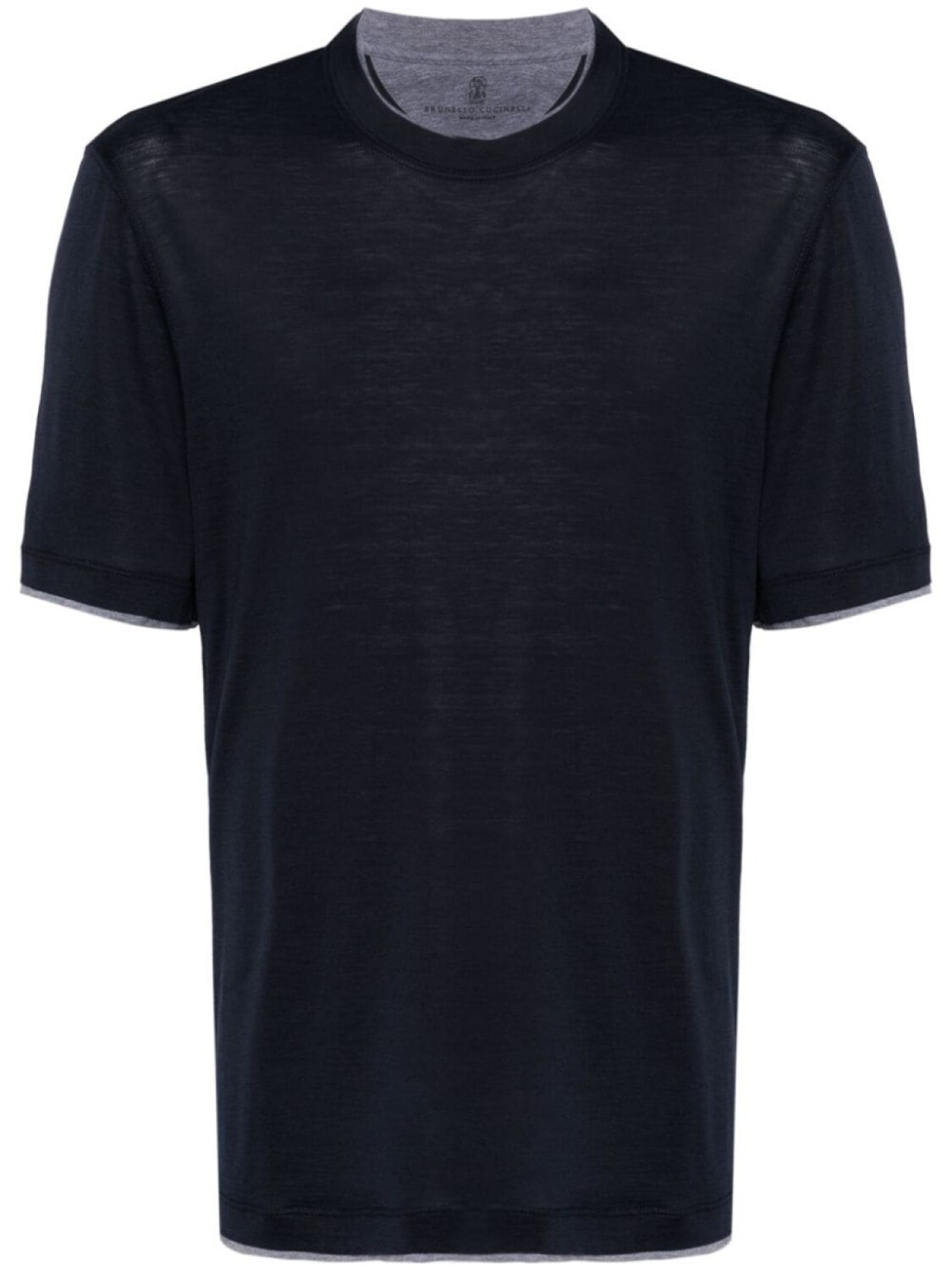 Brunello Cucinelli многослойная футболка, синий