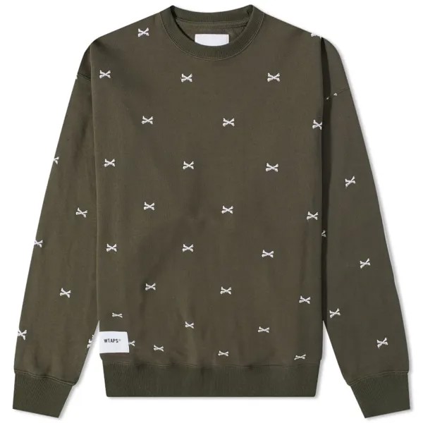 Толстовка WTAPS Acne Bones Crew Sweat