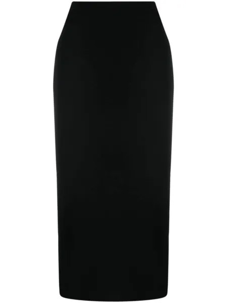 GAUGE81 Ovida knitted midi pencil skirt, черный