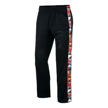 Спортивные штаны Air Jordan Cny Tricot Printing National Flag Sports Long Pants Black, черный