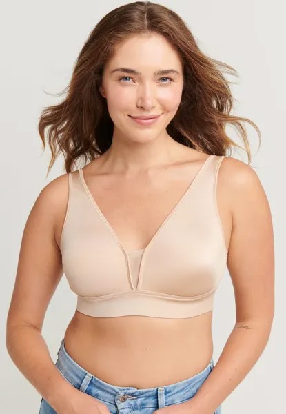 Бюстгальтер-футболка FOREVER FIT V-NECK MOLDED Jockey, бежевый
