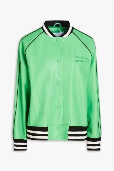 Куртка-бомбер Eloise из искусственной кожи Stand Studio, зеленый