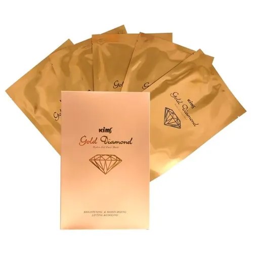 Kims Gold Diamond Hydro-Gel гидрогелевая маска с алмазной пылью и золотом, 30 г, 5 шт.