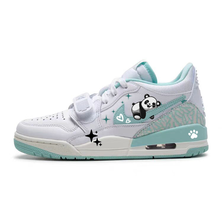 Кроссовки Jordan Legacy 312 Vintage Basketball Shoes Women's Low-top Green/White, зеленый
