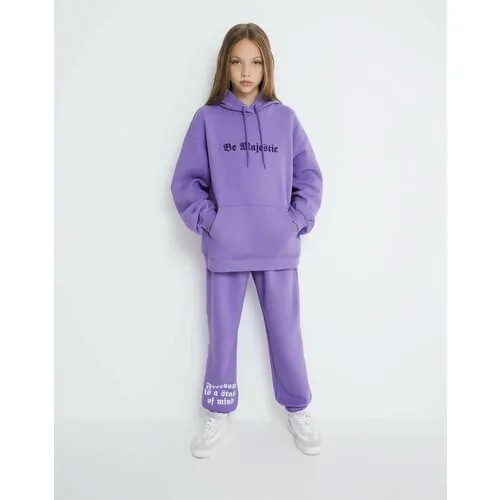 Брюки спортивные Gloria Jeans GJ COOL, размер 14+/170-176, фиолетовый
