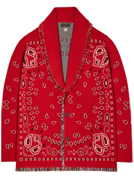 Кашемировый кардиган Icon Bandana Alanui, красный