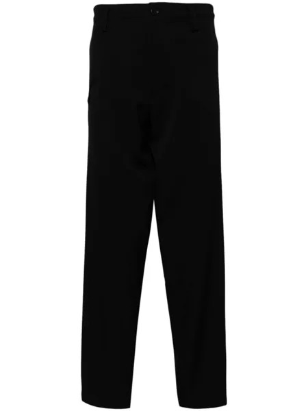 Yohji Yamamoto зауженные шерстяные брюки, черный