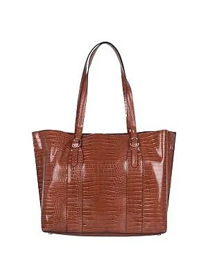 ALFANI Женская коричневая сумка-тоут с крокодиловым принтом и двойным ремешком, кошелек